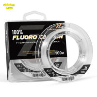 ShiningLove 100% Fluorocarbon Pure Leader Material Fishing Line Abrasion-Resistant Fast-Sinking Virtually Invisible 100M Fishing Wire