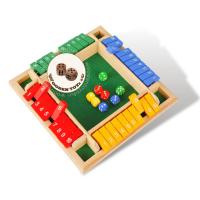 Woodentoys4u Colorful Shut the Box / Jackpot 4 Players แจ๊คพอตสี 4 ด้าน