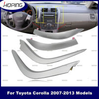 สำหรับ Toyota Corolla Altis 2007 2008 2009 2010 2011 2012 2013 Ac เครื่องปรับอากาศ Air Vent Outlet กรอบ Silver Trim Strip