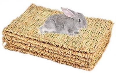 【YF】 Rabbit Mat Grass Mats for Rabbitsbunny Chew Toys Small Pet Hay   Grasssafe Edible Cages