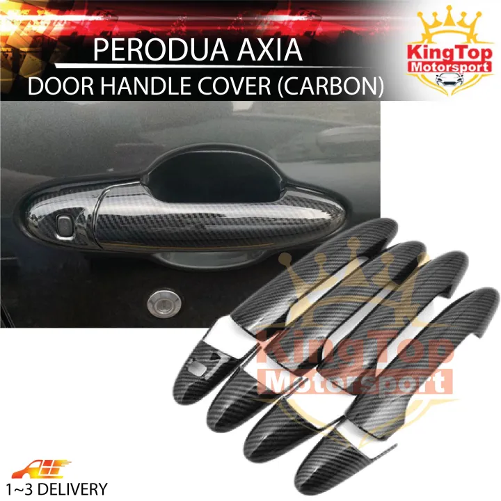 Perodua Axia Door Handle Bowl Cover Carbon Door Handle Cover Carbon