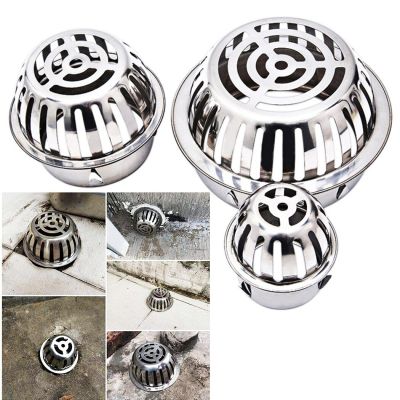 Balcony Roof Floor Drain Stainless Steel Round Large Displacement Anti-blocking Filter Screen Cover Outdoor Floor Drain  by Hs2023