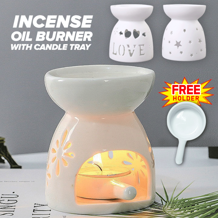 GD Ready Stock Incense Oil Burner / Aroma Burner / Wax Melt / Tealight