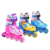 Roller Skates For Kids Boys Girls Skates Children Roller Skates Skating Shoes Sliding Adjustable Quad PU 4 Wheels Roller Skates