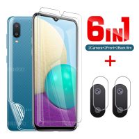 6 in 1 Tempered Glass And Back Hydraulic Film For Samsung Galaxy A02 For Samsung Galaxy A30s A31 A50 A50s A 71 Camera Lens Film