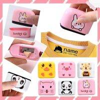 ✶✎✽ Name Stamp Personalized Stamps For Kids Cloths Fabric Stamper For Clothes Non-fading Kindergarten Cartoon Clothing Name Seal Toy