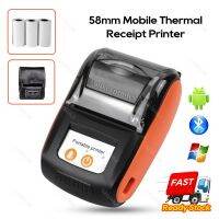 Mini Receipt Thermal Bill Printer for Loyverse POS App Mobile Android device phone Printer Bluetooth Wireless Barcode Print Case Fax Paper Rolls