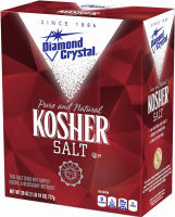Diamond Crystal Kosher Salt - Full Flavor, No Additives and Less Sodium - Staple for Professional Chefs and Home Cooks 26 Ounce Box