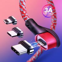 540 Rotate Magnetic Charger Cable 3A Fast Charging Wire Type C Micro USB IOS Data Line For iPhone Xiaomi Samsung Huawei Oneplus