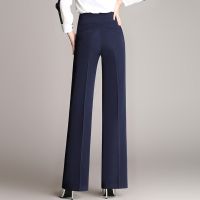 Fashion Wide Leg Pants Women High Waist Long Trousers Elegant Office Lady Simple Straight Pants Vintage Loose Oversize PantsTH