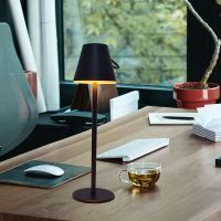 Creative Office Restaurant Bar Table Rechargeable Study Reading Touch Led Desk Light Lamp With Usb Charging Port Cordless