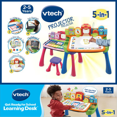 นำเข้า🇺🇸 รุ่นใหม่! 2023 5in1 VTech Explore & Write Activity Desk Transforms into Easel & Chalkboard โต๊ะกิจกรรมเพื่อการเรียนรู้รอบด้าน 5in1