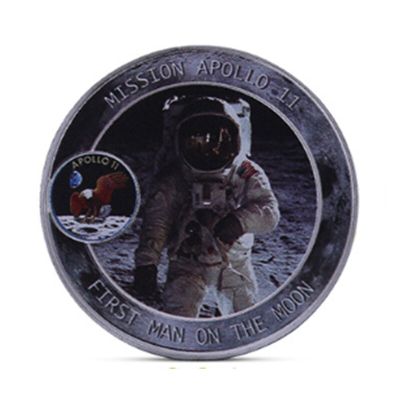 เหรียญที่ระลึกครบรอบ50th ของอพอลโลคุ้มค่าที่สุดร่อนลงบนดวงจันทร์เหรียญโลหะสลักของขวัญเหรียญรางวัล