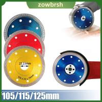 ZOWBRSH 105/115/125มม. ใบเลื่อยเพชร เพชรประดับเพชร อะไหล่สำหรับเปลี่ยน แผ่นขัดผิว ของใหม่ เครื่องบดมุม ใบเลื่อยตัด กระเบื้องพอร์ซเลน