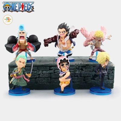 one piece figure model โมเดล วันพีช ฟิกเกอร์ โมเดลลูฟี่ วันพีช โมเดล ลูฟี่ โซโล ซันจิ แฟรงค์ โดฟรามิงโก้ (8 cm) ฟิกเกอร์อนิเมะ ของสะสม WCF 🇨🇳