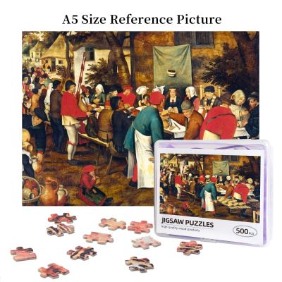 Pieter Brueghel The Younger - Peasant Wedding Feast Wooden Jigsaw Puzzle 500 Pieces Educational Toy Painting Art Decor Decompression toys 500pcs