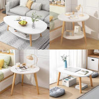 โต๊ะกาแฟ โต๊ะกลม โต๊ะเตี้ยขนาดเล็ โต๊ะนั่งพื้น 120CM โต๊ะกลางโซฟา Side table โต๊ะกลาง โต๊ะรับแขก 2ชั้น โต๊ะหน้าโซฟา โต๊ะรับ โต๊ะกลาง