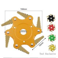 เครื่องตัดหญ้าหัวทริมเมอร์ฟันแผ่นกำจัดวัชพืชสำหรับเครื่องตัดหญ้าอุปกรณ์ Pemotong Rumput อเนกประสงค์แบบ6ใบมีดตัด