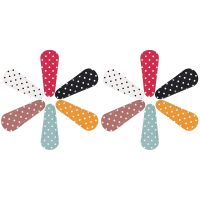 12 Pieces Embroidery Scissors Sheath Polka Dot Scissors Protective Cover Scissors Leather Sheath for Scissors Protection