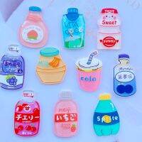 10/20 New Shiny Cartoon Cute Beverage Bottle Acrylic Flat DIY Crafts Mobile Phone Case Ornament Accessories 018 Cups  Mugs Saucers