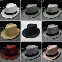 }:“{》หมวกทรง Fedoras สำหรับผู้ชาย,หมวกหมวกปีกกว้างปีกกว้างแนวแจ๊สหมวกคู่วินเทจหมวกทรงโบวเลอร์สำหรับฤดูร้อนหมวกแก๊ปหมวกกลางแจ้ง