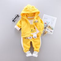 [COD] Childrens 2022 autumn new velvet cat three-piece childrens boys and girls suits