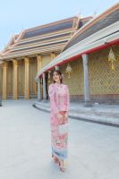 (Pink) Buabucha Jitrada dress ชุดไทยจิตรลดาสวยสง่า งามอย่างไทย ผ้าสวยอยู่ตรงกลิตเตอร์ แพทเทิร์นเป๊ะเหมือนสั่งตัด