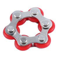 6 Section Fun Rotated Adults Kids Portable Stress Reducer Autism Mini Gift Finger ADHD Anxiety Fidget Toy Roller Chain Calming