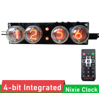 นาฬิกาหลอดเรืองแสง4บิตแบบบูรณาการการควบคุมระยะไกล RGB LED DS3231เวลา Nixie นาฬิกา QS30-1 SZ1-1 SZ3-1 SZ-8 Z560M