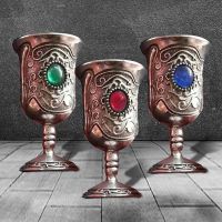 Goblet แก้วไวน์ Gothic Wicca Pagan Mystical Tankard กาแฟเบียร์ Goblet Mystic Wicca พัดลมของขวัญ