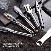 1pc stainless steel fish scale planer Flat throwing sharp serrated labor-saving Remove fish scales knives kitchen tools