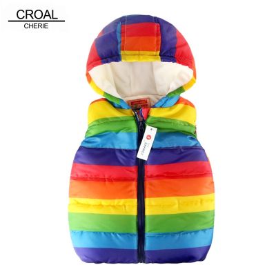 （Good baby store） CROAL CHERIE  Warm Fleece Girls Boys Vest For Kids Winter Waistcoat For Boy Colorful Snowsuit Windproof Baby Girls Clothes