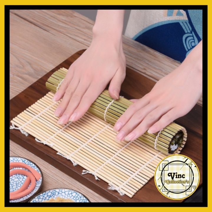 Jual Tikar Bambu Penggulung Sushi Roller Kimbab Alas Gulung Sushi