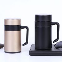 ✑ 500ml Vacuum Flask Bottle Office Tea Cup Mens Thermos Mug Bottles With Handle