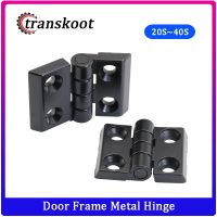 Door Frame Black Metal Hinge for T Slot Aluminum Extrusion Profile 2020 3030 4040 Series