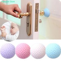 【CW】 Door Stopper Handle Stop Buffer Convenient Wall Sticker Door 39;s Soft Rubber Anti Shock Flip Silence Stickers