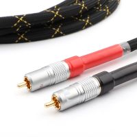Pair YTER 8N OCC Copper RCA Intecconnect Audio Cable Hifi Audio Extension Cord RCA to RCA Audio Cable Interconnect Cable