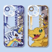 Digital Monster Digimon Soft Silicone Phone Case for iPhone 14 13 12 11 Pro Max Mini XR XS X 8 7 6 6S Plus SE 2020 Claer Cover  Screen Protectors