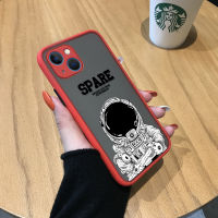 GGK เคสเคสสำหรับ Apple iPhone 15 Plus 15 Pro Max 15 15 Pro,เคสลายการ์ตูนนักบินอวกาศขอบเคสนิ่มใส่โทรศัพท์มีน้ำค้างแข็งโปร่งใสแข็งกันกระแทกกล้องคลุมทั้งหมดปกป้อง