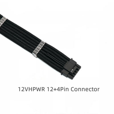 ที่กำหนดเอง12VHPWR 12 4Pin ถึง2ชิ้น8Pin PCI-E GPU กราฟิกการ์ด16AWG PCIE 5.0เคเบิ้ล RTX3090Ti แหล่งจ่ายไฟขยายสายเคเบิ้ล
