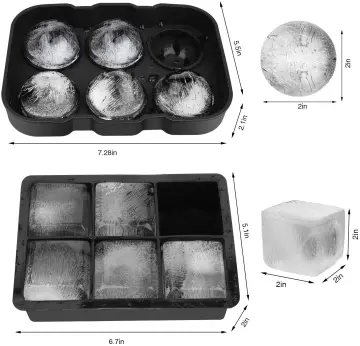  Rechishre Ice Cube Trays Silicone, Sphere Ice Ball