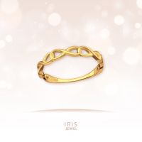 IRIS JEWEL แหวนเงินแท้925ชุปทอง14K ( Silver Infinity Ring)