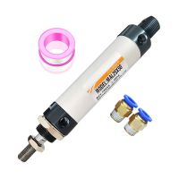 MAL16 20 25 32 40mm Bore Mini Pneumatic Air Cylinder 25 50 100 200 300 400 500mm Stroke Aluminum Alloy Small Double Action Part