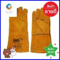 ถุงมือหนังหนาทนความร้อน YAMADA 18 นิ้ว สีน้ำตาลHEAT-RESISTANT LEATHER GLOVES YAMADA 18IN BROWN **ลดราคาจัดหนัก **