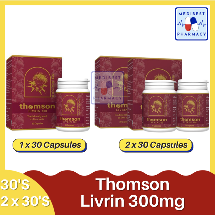 Thomson Livrin 300 mg (30'S / 2x 30'S) Liver Tonic Lazada