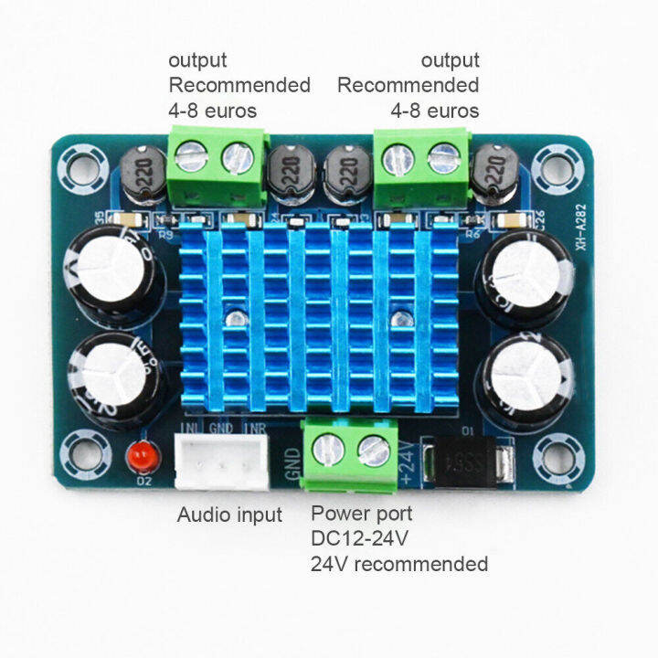 pcbfun-xh-a282ออกเครื่องขยายเสียงบอร์ด-dc12-24v-ดิจิตอลพลังสูง50w-2