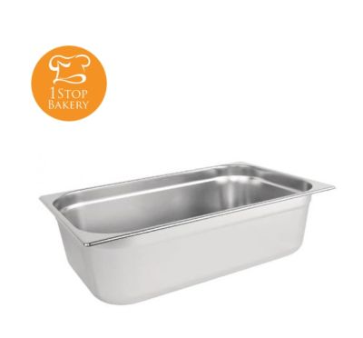 Stainless Steel Service Pan GN 1/1x150 mm.dim 530x325x150mm./ถาดสแตนเลส