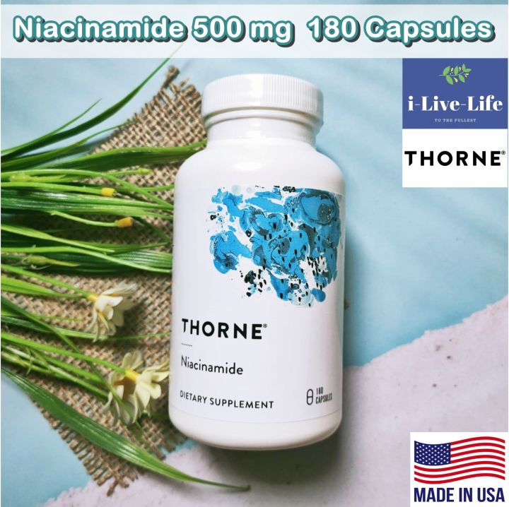 ไนอาซินาไมด์-วิตามินบี-3-niacinamide-500-mg-180-capsules-thorne-research-vitamin-b3-b-3