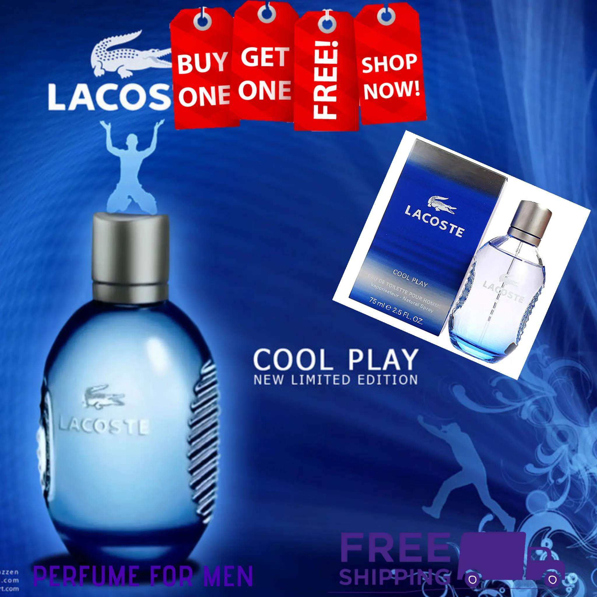 lacoste cool play blue