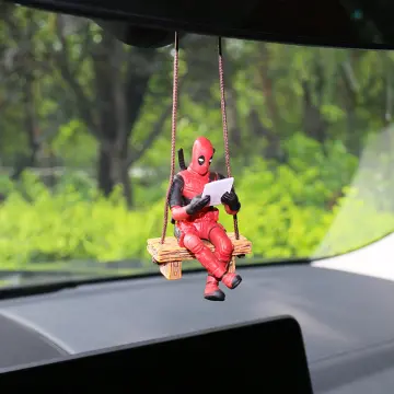 Disney Anime Car Interior Decoration Mini Figure Deadpool Center
